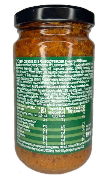 Соус Песто с томатоми Pesto Rosso GustoBello 190 г 0223 фото