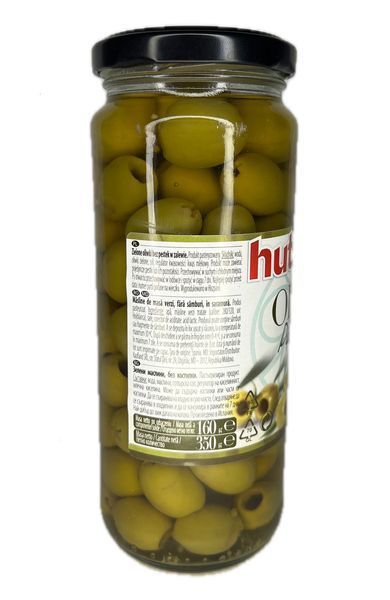 Оливки зелені без кісточок Hutesa 350 г 0583 фото