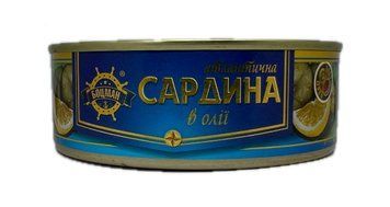 Сардина атлантическая Боцман в масле 240 г (BTS8189243) 0716 фото